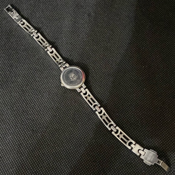 Vintage Citizen Eco-Drive Watch Silver Toned Band Round Face Rhinestones - Picture 4 of 10